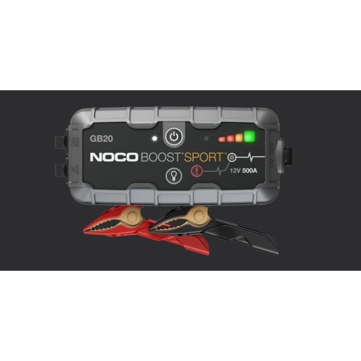 Automobilinis paleidimo įrenginys Noco GB20, 500 A, juodas