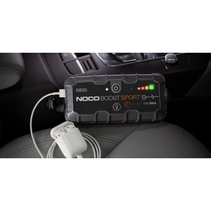 Automobilinis paleidimo įrenginys Noco GB20, 500 A, juodas
