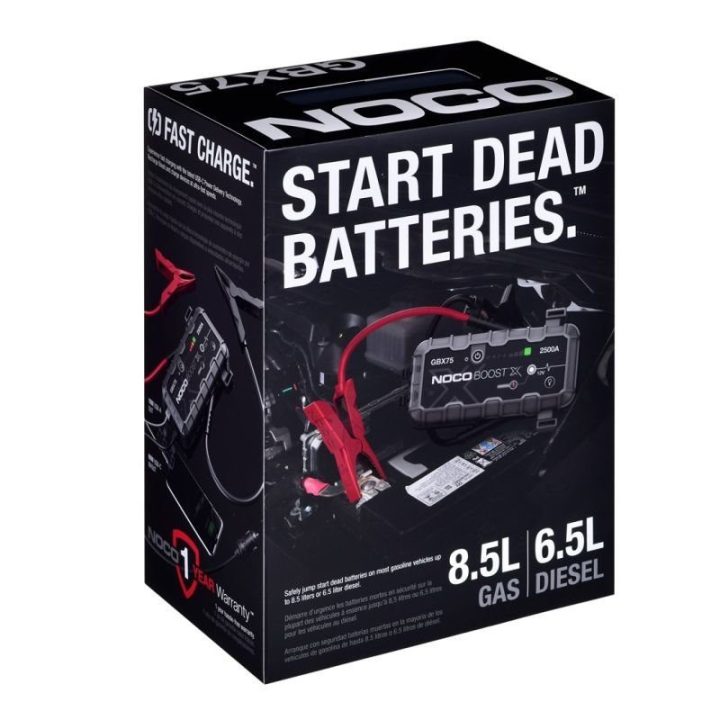Paleidimo įrenginys NOCO GBX75 Boost X, 2500 A, pilkas ir juodas
