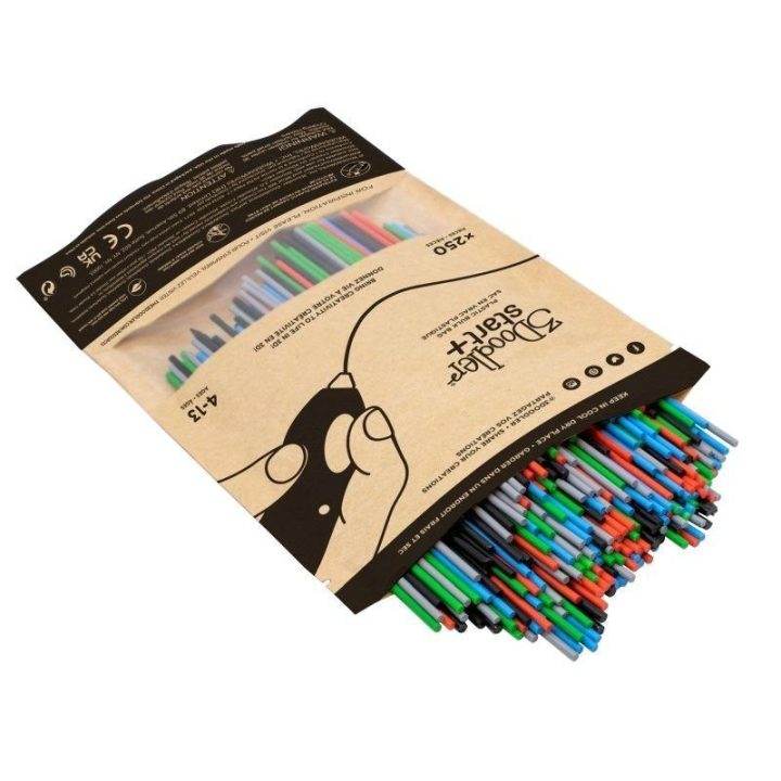 Plastiko gijų rinkinys 3Doodler Start Eco, 2,5 mm, 250 vnt