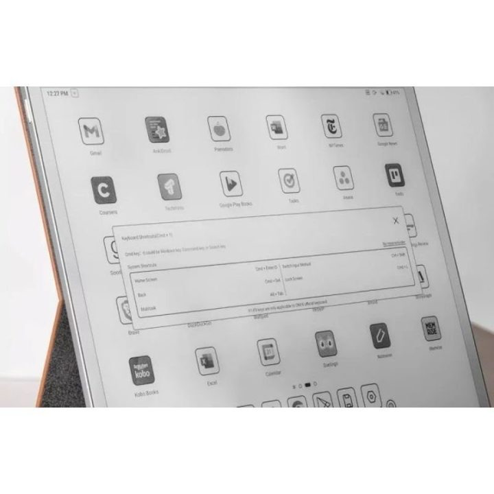 Planšetės dėklas su klaviatūra Onyx Note Max/Tab X C, rudas