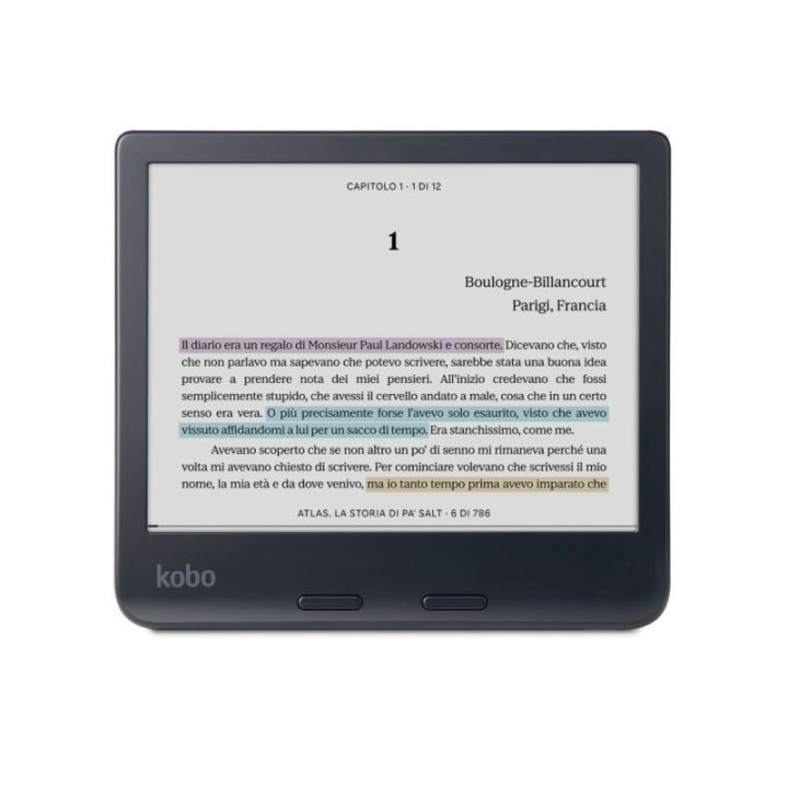 El. knygų skaityklė Kobo Libra Colour, 7 colių, 32 GB, juoda