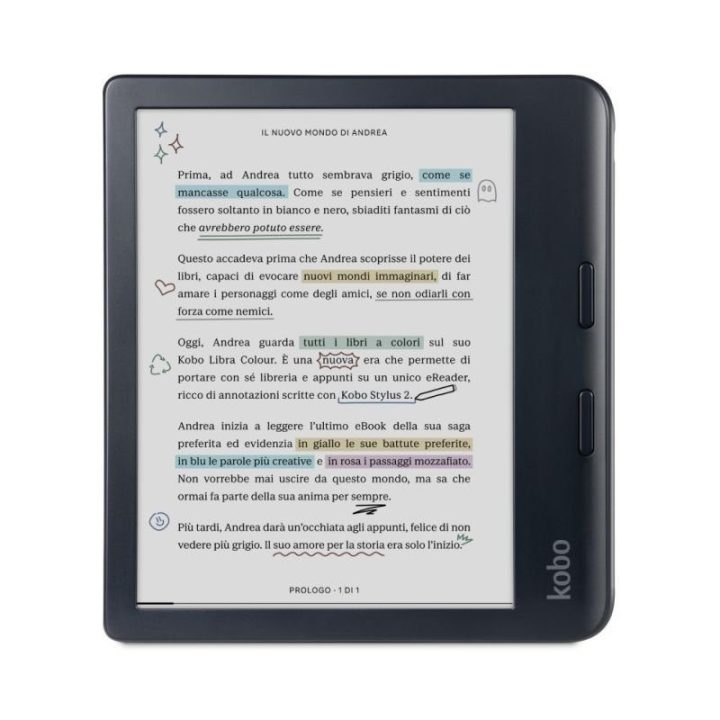 El. knygų skaityklė Kobo Libra Colour, 7 colių, 32 GB, juoda