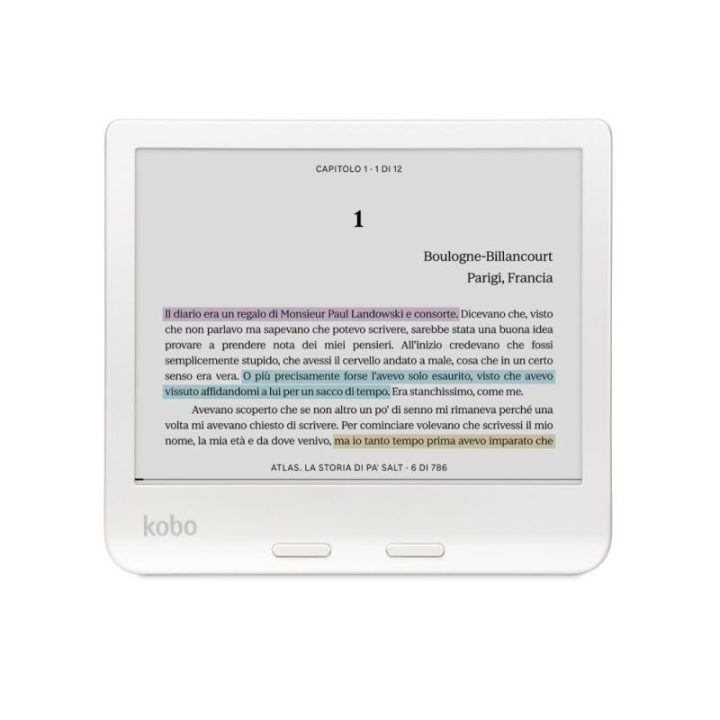 El. knygų skaityklė Kobo Libra Colour, 7 colių, 32 GB, balta