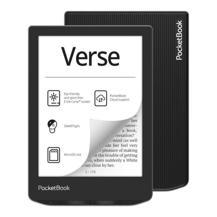 El. knygų skaityklė PocketBook Verse 629, 6 colių, 8 GB, pilka