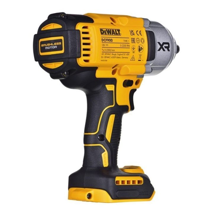 Smūginis veržliasukis DeWALT DCF900N, 18 V, geltonas