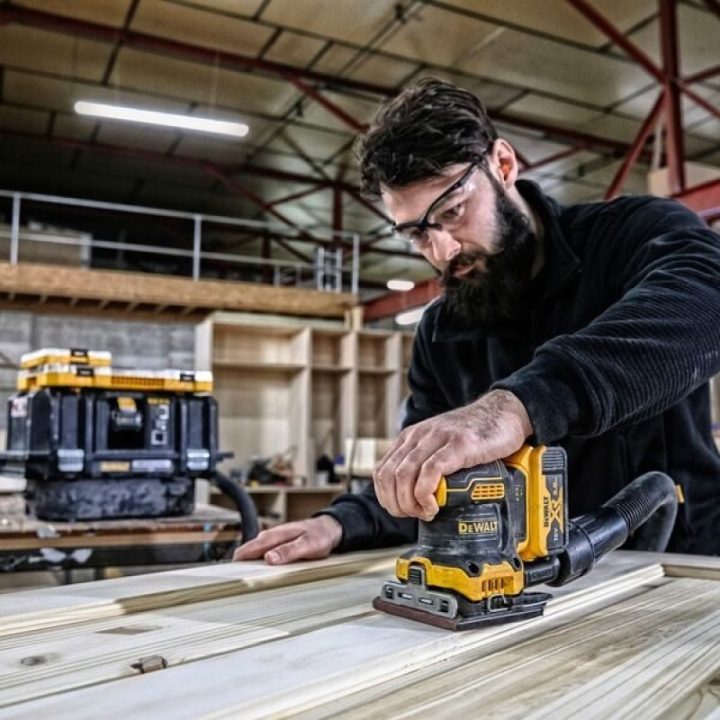 Akumuliatorinis vibracinis šlifuoklis DeWALT DCW200NT, 18 V