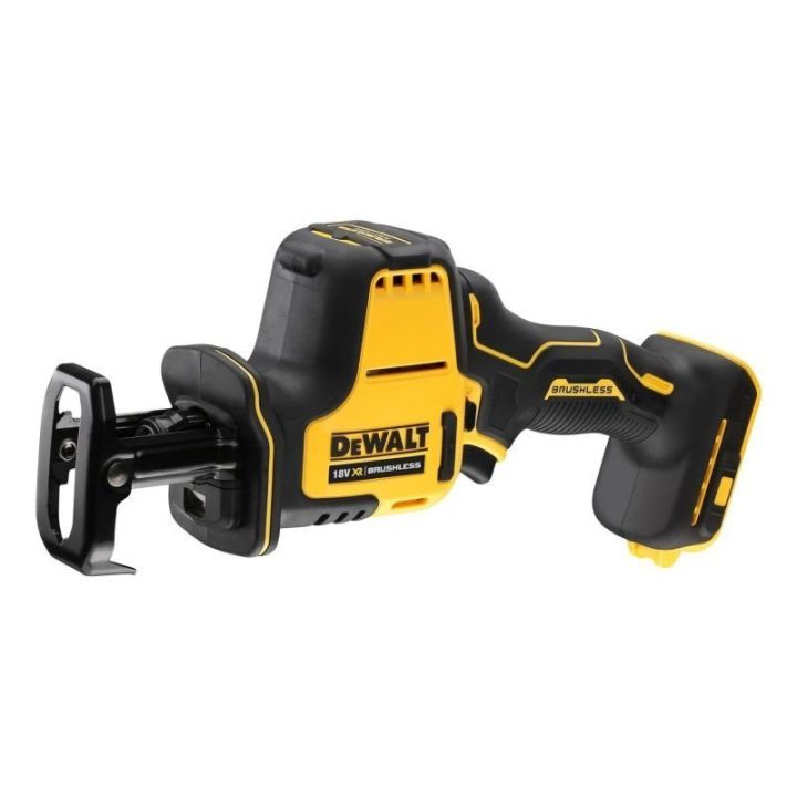 Akumuliatorinis pjūklas DeWALT DCS369N-XJ, juodas ir geltonas