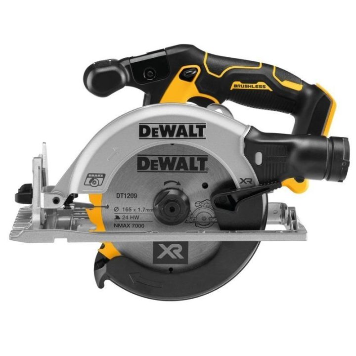 Akumuliatorinis diskinis pjūklas DeWALT DCS565N, 18 V, 165 mm