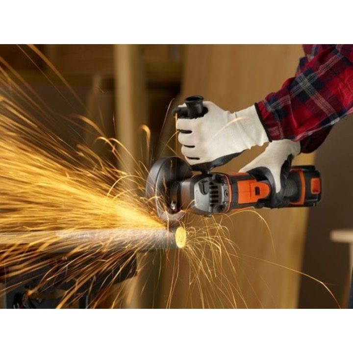 Kampinis šlifuoklis BLACK+DECKER BDBCG720N, 18 V, juodas ir oranžinis