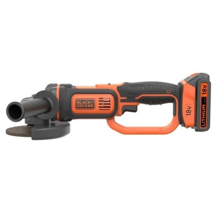 Kampinis šlifuoklis BLACK+DECKER BDBCG720N, 18 V, juodas ir oranžinis