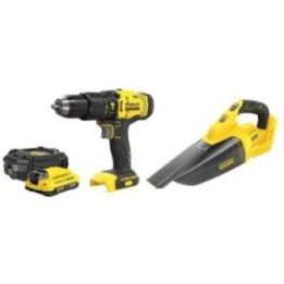 18 V įrankių rinkinys Stanley SFMCK219D1, juodas ir geltonas