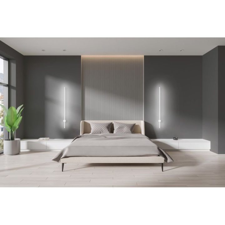 Sieninis LED šviestuvas Activejet AJE-HILTON, 90 cm, baltas