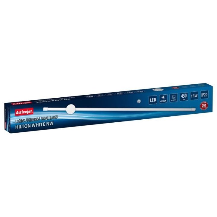 Sieninis LED šviestuvas Activejet AJE-HILTON, 90 cm, baltas