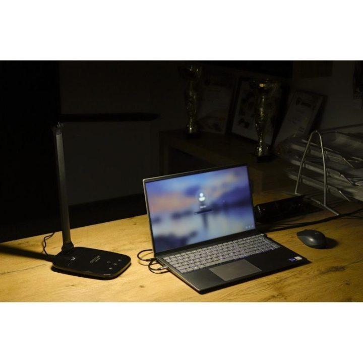 Stalinė LED lempa su USB Montis MT042-BK, 230 V, juoda