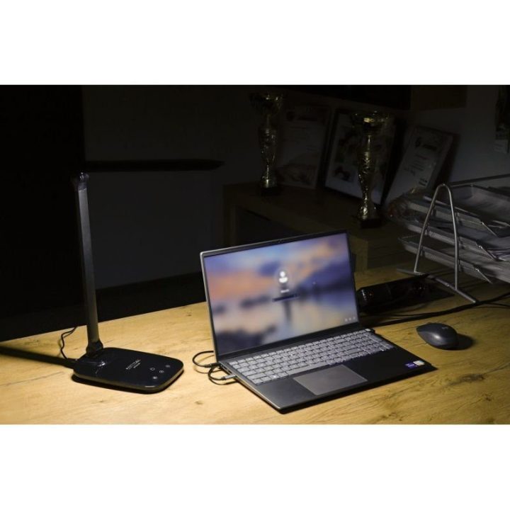Stalinė LED lempa su USB Montis MT042-BK, 230 V, juoda