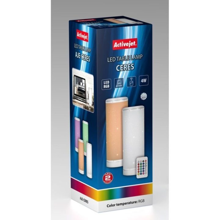 Dekoratyvinis LED šviestuvas Activejet AJE-CERES RGB, baltas