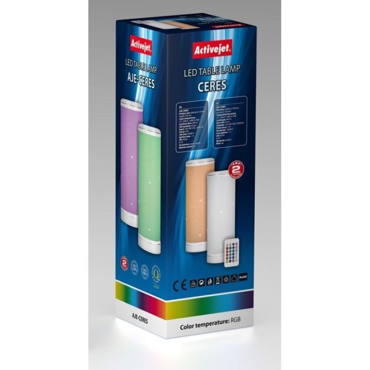 Dekoratyvinis LED šviestuvas Activejet AJE-CERES RGB, baltas
