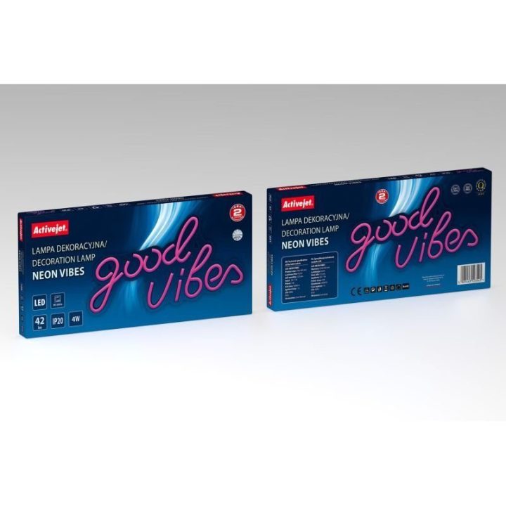Neoninis LED šviestuvas Activejet AJE-NEON VIBES, įvairiaspalvis