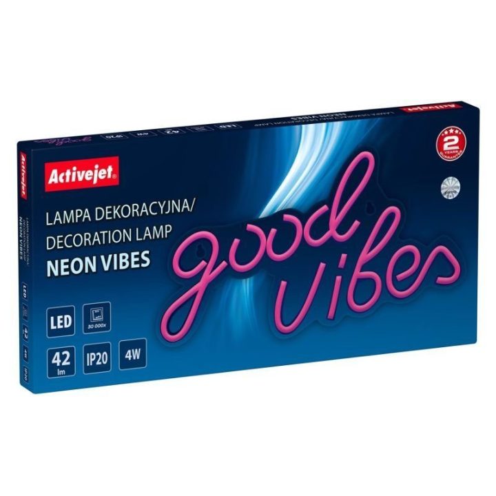 Neoninis LED šviestuvas Activejet AJE-NEON VIBES, įvairiaspalvis