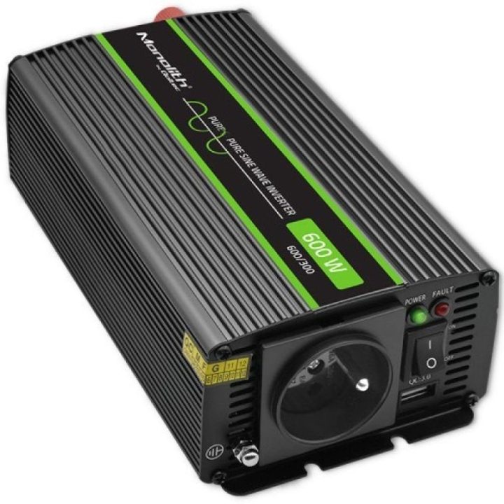 Automobilinis įtampos keitiklis Qoltec Monolith 1200 MS Wave, 12/230 V