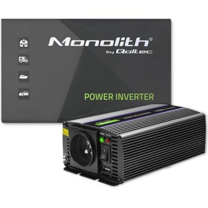 Automobilinis įtampos keitiklis Qoltec Monolith 1200 MS Wave, 12/230 V