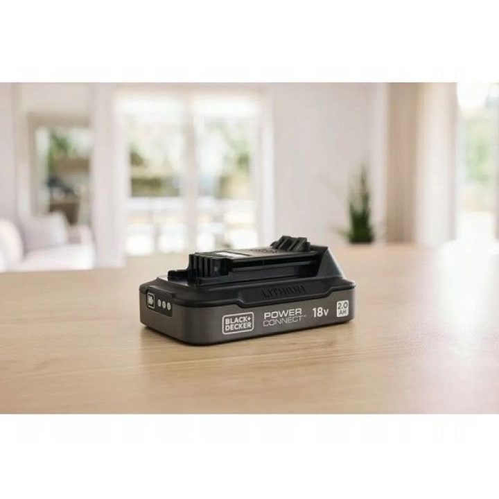 Akumuliatorius Black+Decker BDL2018S, 18 V, 2 Ah, juodas