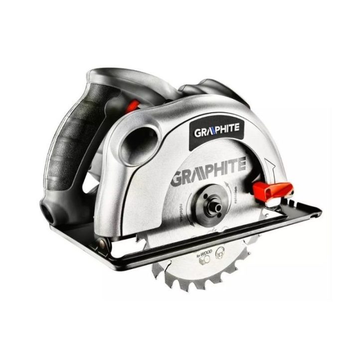 Diskinis pjūklas GRAPHITE, 1200 W, 185 mm, plieno spalvos