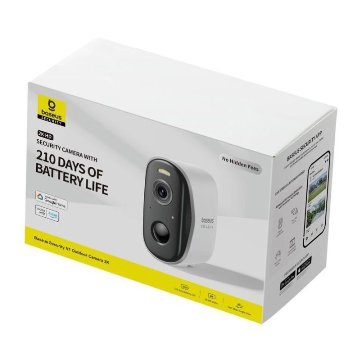 Lauko stebėjimo kamera Baseus Security N1 2K, balta