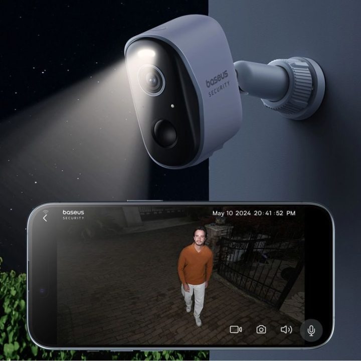 Lauko stebėjimo kamera Baseus Security N1 2K, balta