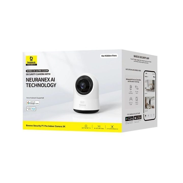 Vidaus stebėjimo kamera Baseus Security P1 Pro 3K, balta