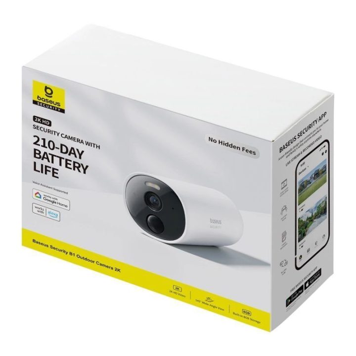 Lauko kamera Baseus Security B1 2K, balta