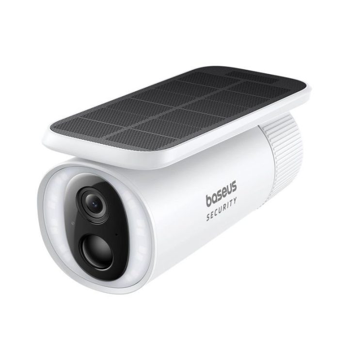 Lauko kamera su saulės baterija Baseus Security S1 2K, balta