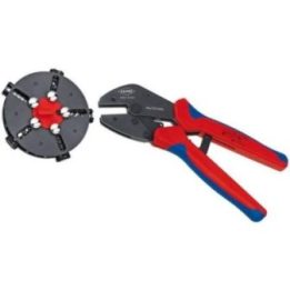 Kabelių užspaudimo replės Knipex 97 33 02, mėlynos
