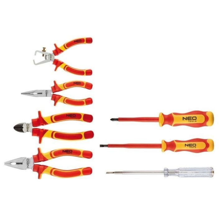 Replių ir atsuktuvų rinkinys NEO Tools, 1000 V, 7 vnt