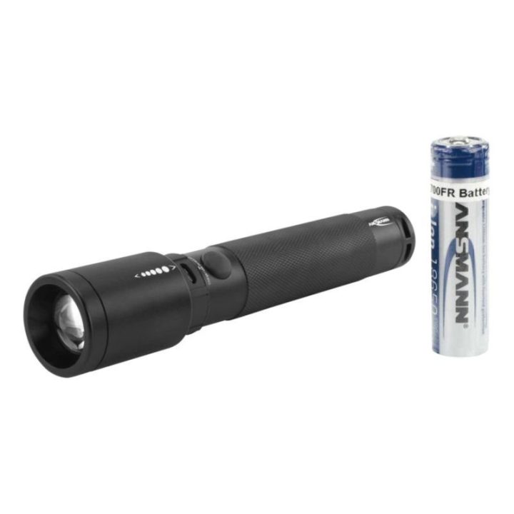 LED žibintuvėlis ANSMANN Future T400FR, 400 lm, juodas