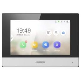 Telefonspynės monitorius Hikvision DS-KH6320-WTE1, 7 colių, juodas ir sidabrinis
