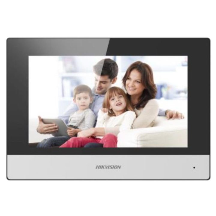 Telefonspynės monitorius Hikvision DS-KH6320-WTE1, 7 colių, juodas ir sidabrinis