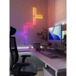 LED šviestuvų plėtimo rinkinys Nanoleaf Lines Squared, 3 vnt., baltas