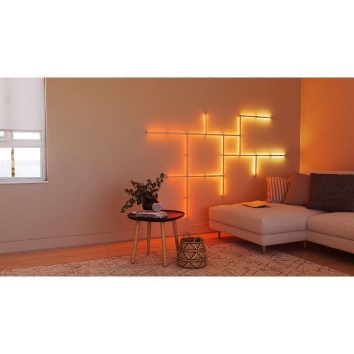 LED šviestuvų plėtimo rinkinys Nanoleaf Lines Squared, 3 vnt., baltas