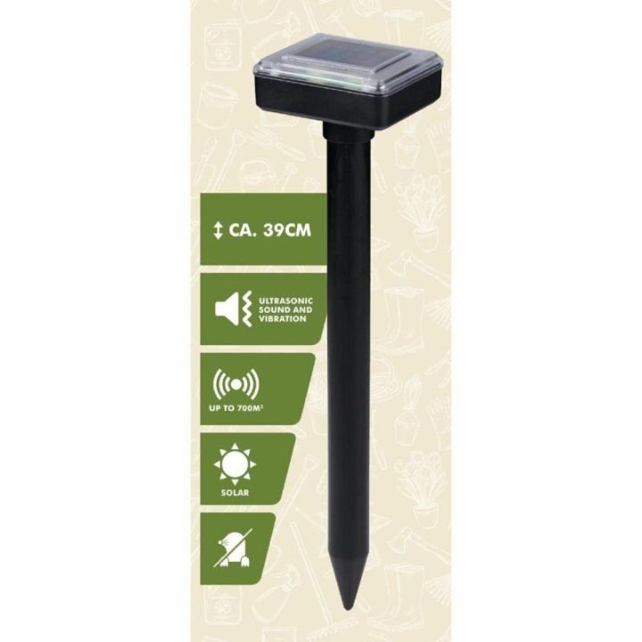 Ultragarsinis kurmių baidytuvas KINZO, 39 cm, juodas