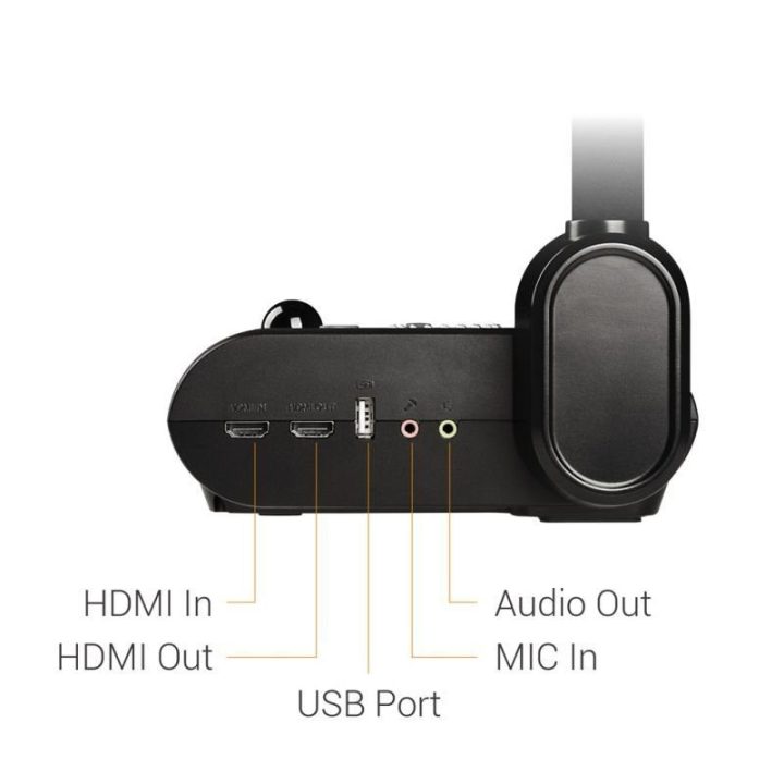 Dokumentų kamera AVer F50+, 4K Ultra HD, juoda