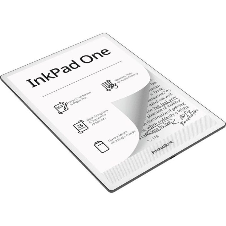 El. knygų skaityklė PocketBook InkPad One, 10,3 colio, juoda