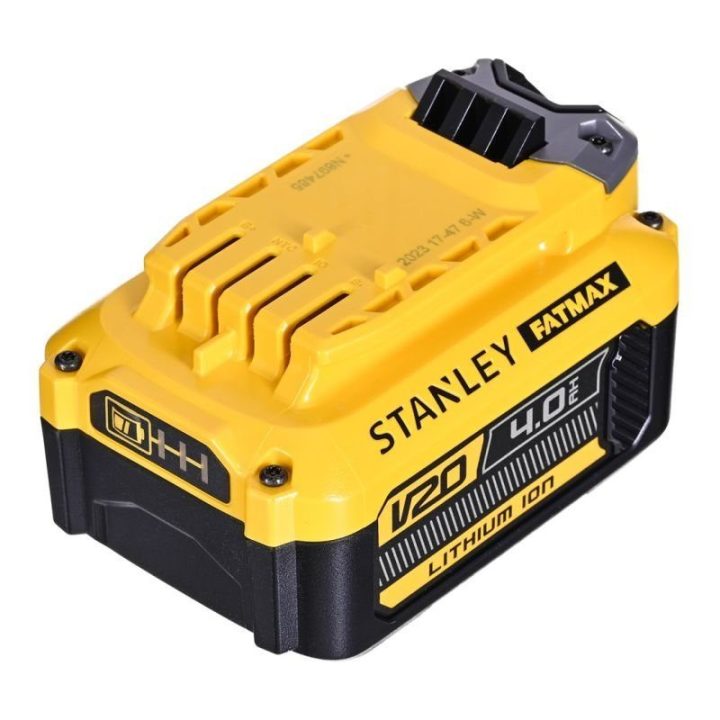 Akumuliatorius Stanley FATMAX SFMCB204, 4 Ah, juodas ir geltonas