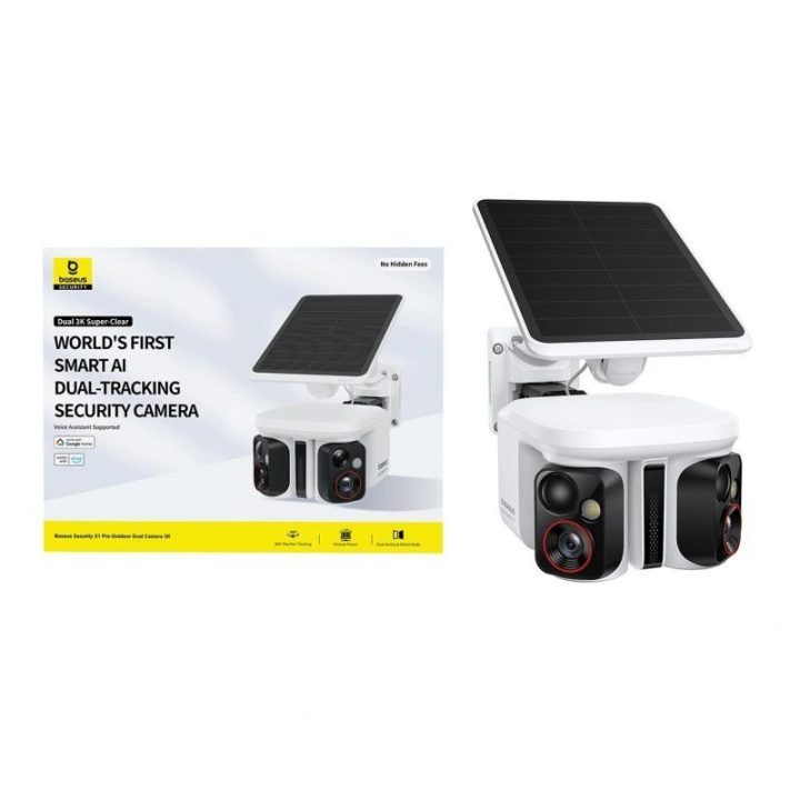 Lauko stebėjimo kamera 3K Baseus Security X1 Pro, balta
