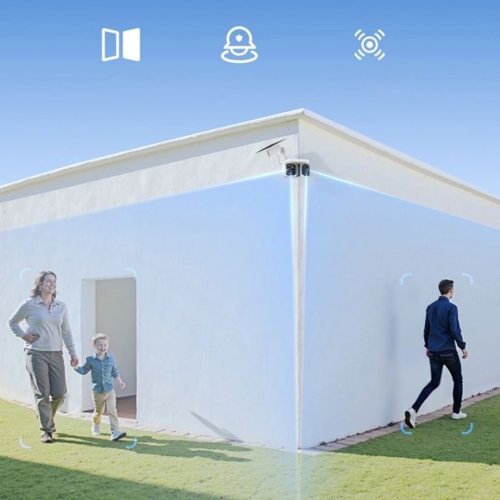 Lauko stebėjimo kamera 3K Baseus Security X1 Pro, balta