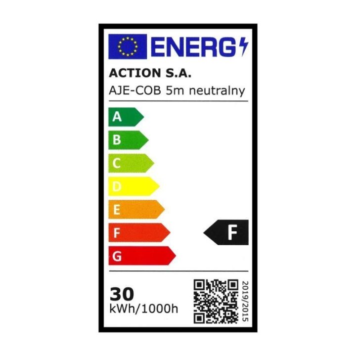 COB LED juosta Activejet, 5 m, neutrali balta, IP20