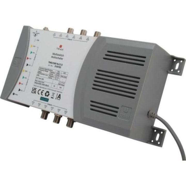 Palydovinis multiswitch Triax TMS-9/12S, 12 išėjimų