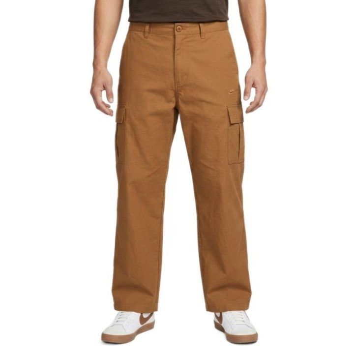 Vyriškos medvilninės kargo kelnės Nike Club Cargo, smėlio