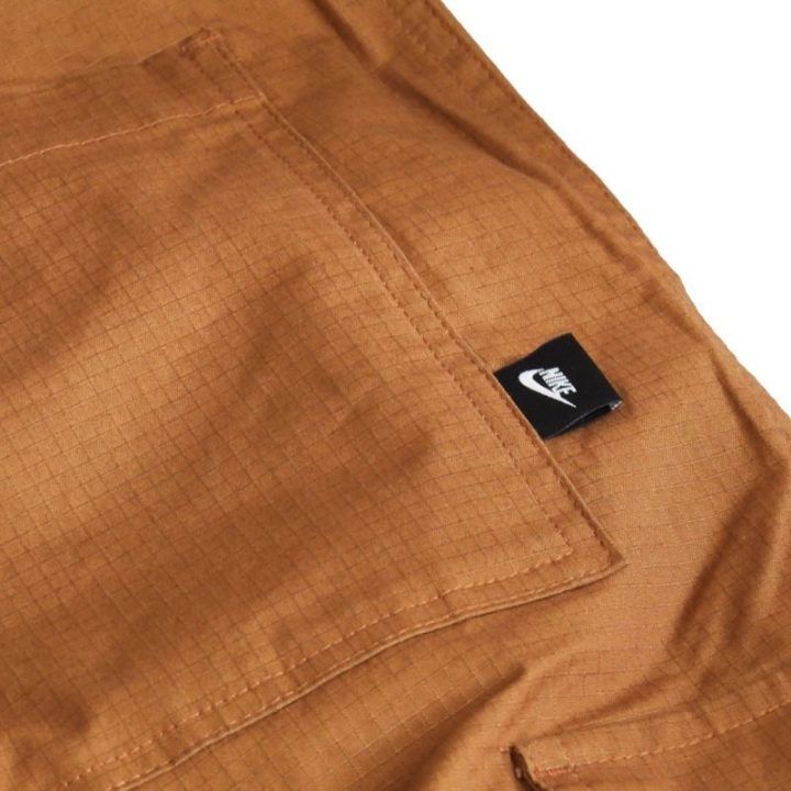 Vyriškos medvilninės kargo kelnės Nike Club Cargo, smėlio